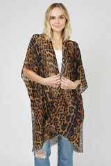 Leopard Print Kimono