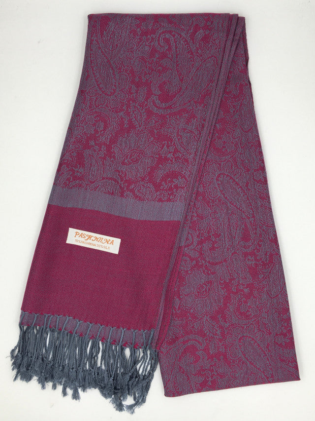 Jacquard Magenta/ Gray