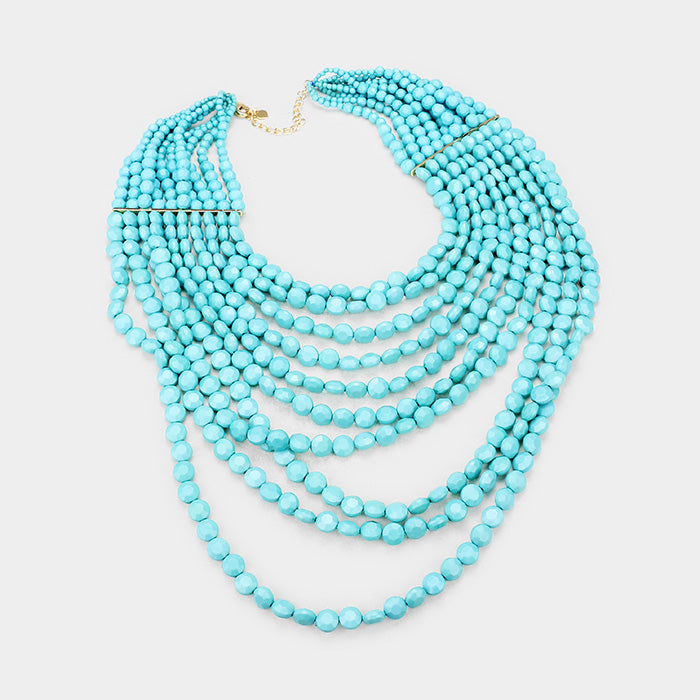 Faceted Beaded Necklace