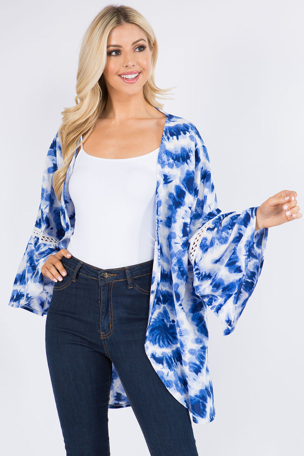 Tie Dyed Lace Kimono